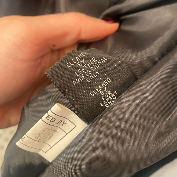 Direct Action Black Genuine Leather Trench with Fur Collar Size M - Picture 5 of 11